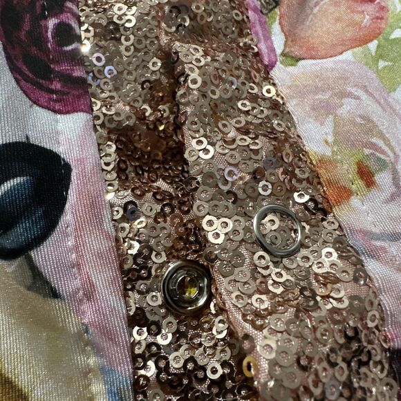 Coverednlove Etsy Custom Girl’s Carseat Canopy Floral Watercolor Burgundy Sequin - Picture 3 of 6